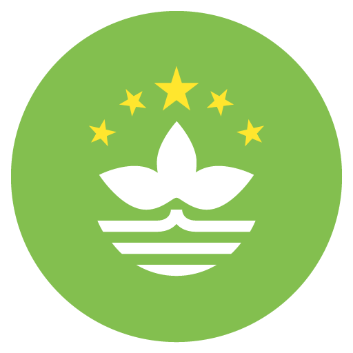 Flag: Macao SAR China as drawn by JoyPixels in 2.0