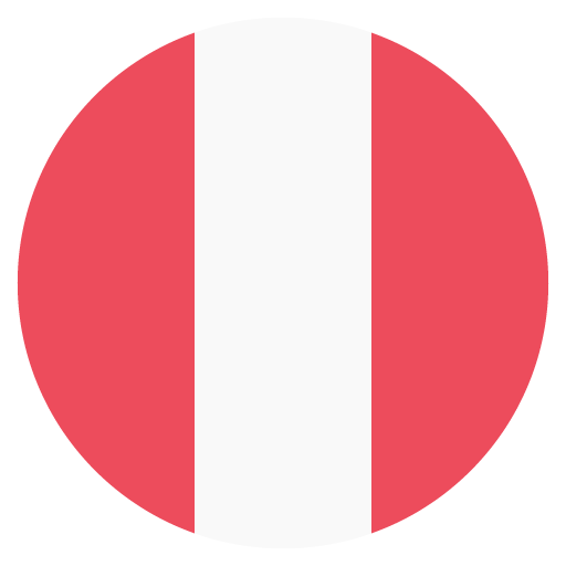 Flag: Peru as drawn by JoyPixels in 2.0