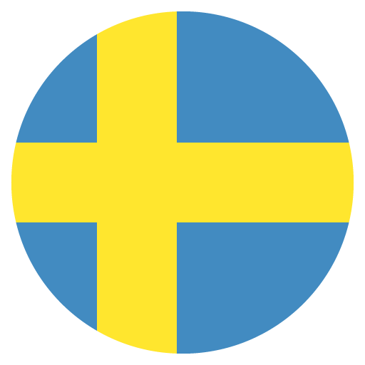 Flag: Sweden as drawn by JoyPixels in 2.0