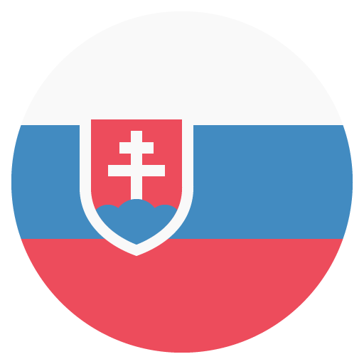 Flag: Slovakia as drawn by JoyPixels in 2.0