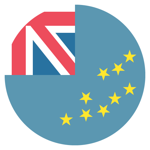 Flag: Tuvalu as drawn by JoyPixels in 2.0