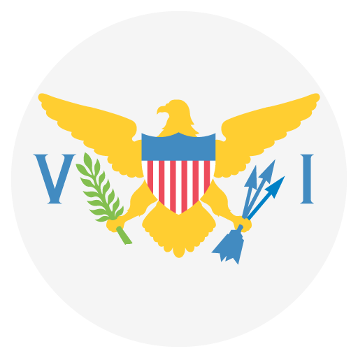 Flag: U.S. Virgin Islands as drawn by JoyPixels in 2.0