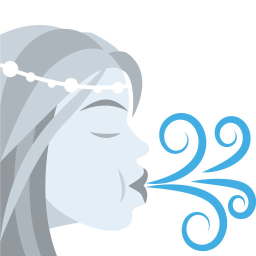 Wind Face as drawn by JoyPixels in 2.0