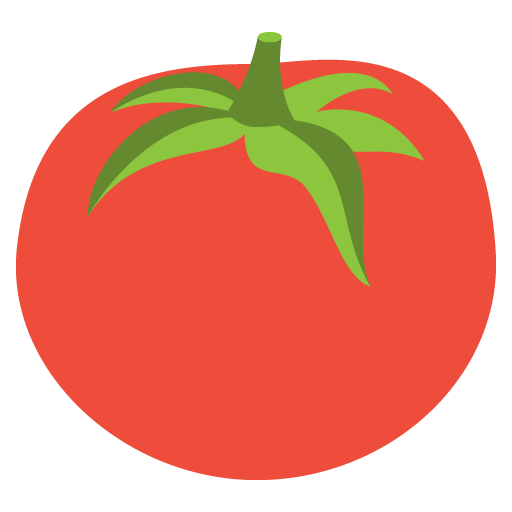 Tomato as drawn by JoyPixels in 2.0