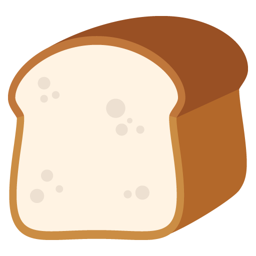 Pão as drawn by JoyPixels in 2.0