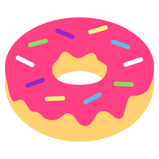 Doughnut as drawn by JoyPixels in 2.0