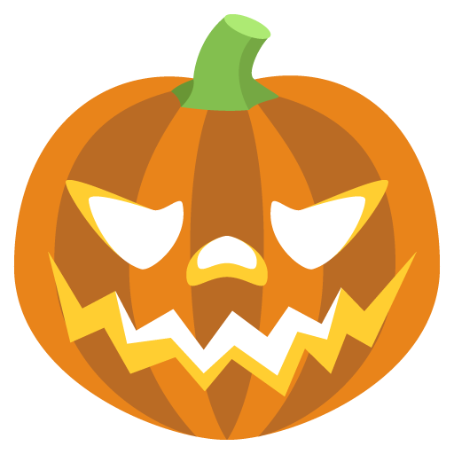 Jack-O-Lantern as drawn by JoyPixels in 2.0