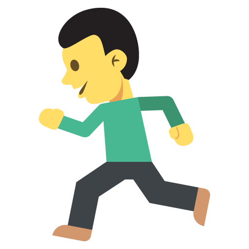 Person Running, the previous design