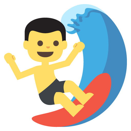 Person Surfing, the previous design