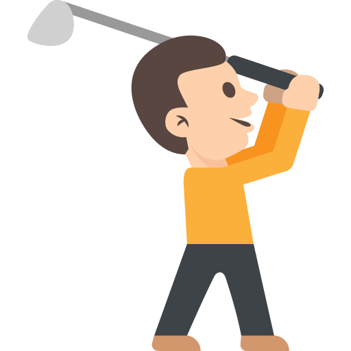 Person Golfing, the previous design