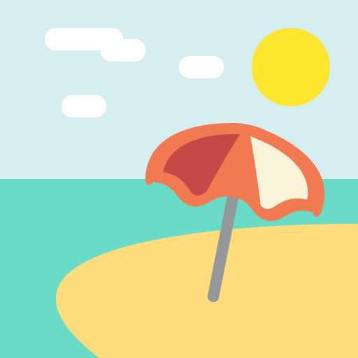 Beach with Umbrella, the design in this release
