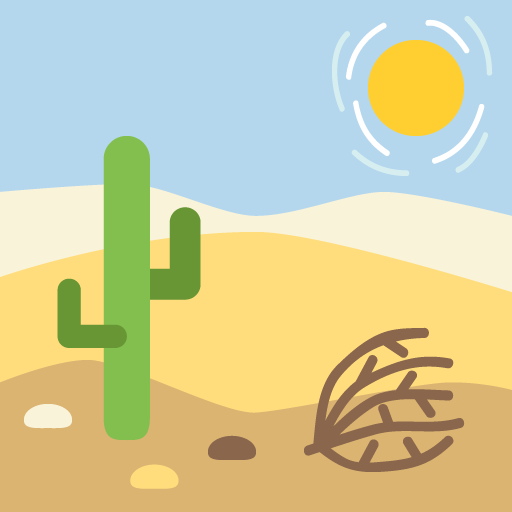 Desert as drawn by JoyPixels in 2.0