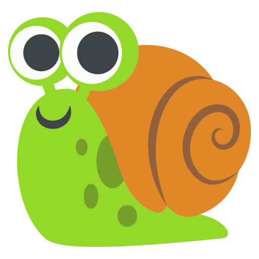 Caracol as drawn by JoyPixels in 2.0