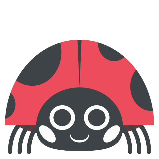 Lady Beetle as drawn by JoyPixels in 2.0