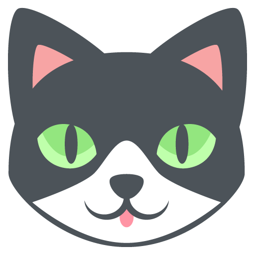 Cat Face as drawn by JoyPixels in 2.0