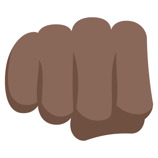 Oncoming Fist: Dark Skin Tone, the design in this release