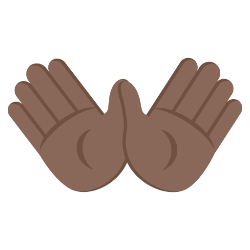 Open Hands: Dark Skin Tone, the previous design