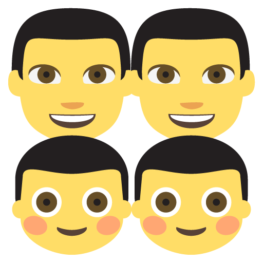 Family: Man, Man, Boy, Boy, the previous design