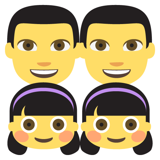 Family: Man, Man, Girl, Girl, the previous design