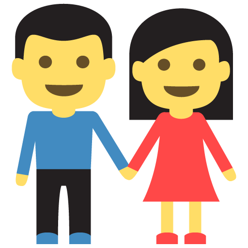 Woman and Man Holding Hands, the previous design