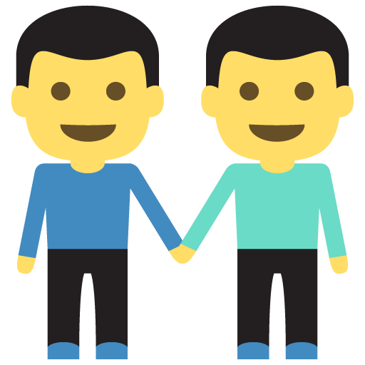 Men Holding Hands, the previous design