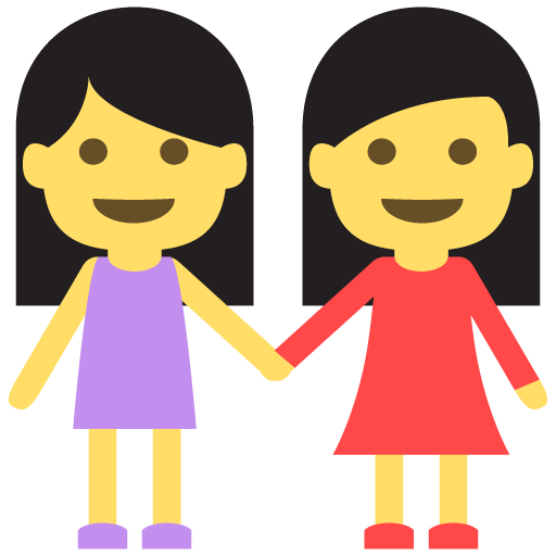 Women Holding Hands, the previous design