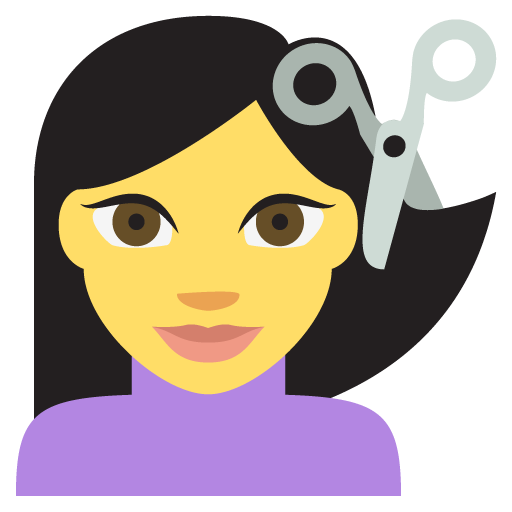 Person Getting Haircut, the previous design