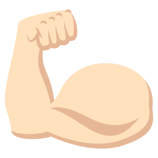 Flexed Biceps: Light Skin Tone, the previous design