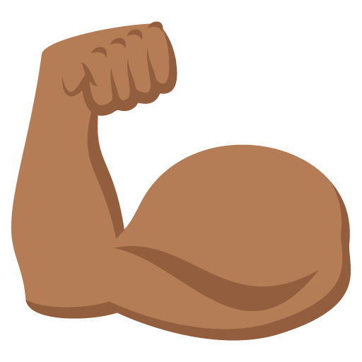 Flexed Biceps: Medium-Dark Skin Tone, the previous design