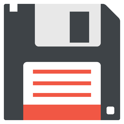 Floppy Disk as drawn by JoyPixels in 2.0