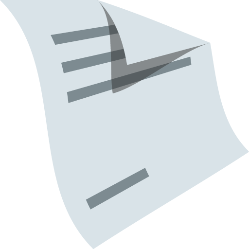 Page Facing up as drawn by JoyPixels in 2.0