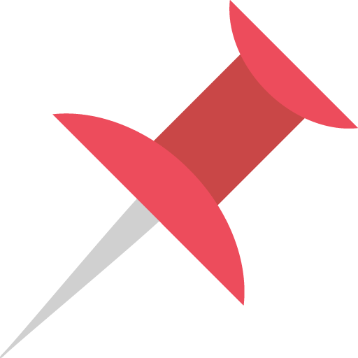 Pushpin as drawn by JoyPixels in 2.0