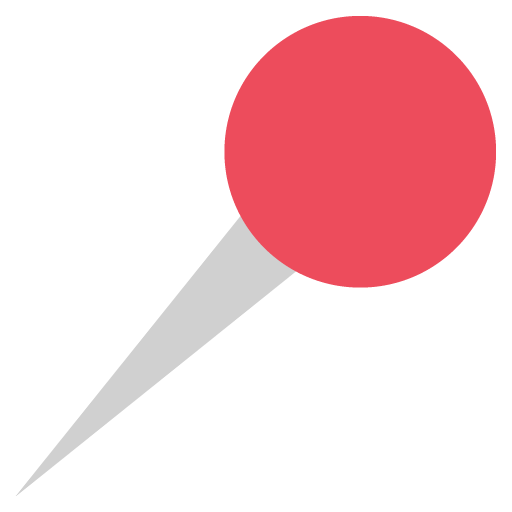 Round Pushpin as drawn by JoyPixels in 2.0