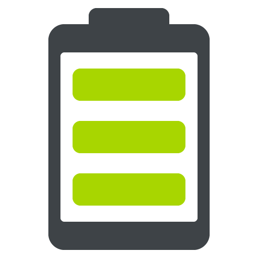 Battery as drawn by JoyPixels in 2.0