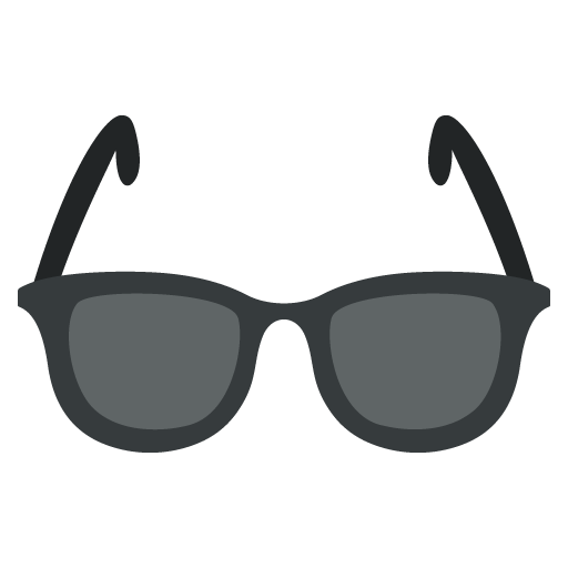 Sunglasses as drawn by JoyPixels in 2.0