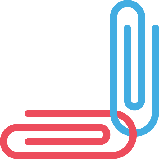 Linked Paperclips as drawn by JoyPixels in 2.0