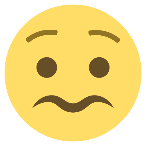 Worried Face, the previous design