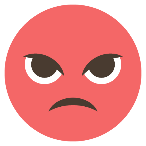 Enraged Face as drawn by JoyPixels in 2.0