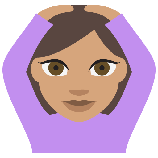 Person Gesturing OK: Medium Skin Tone, the previous design