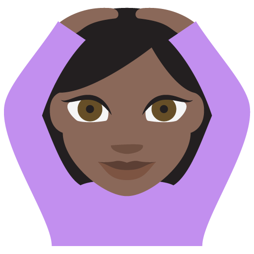 Person Gesturing OK: Dark Skin Tone, the previous design