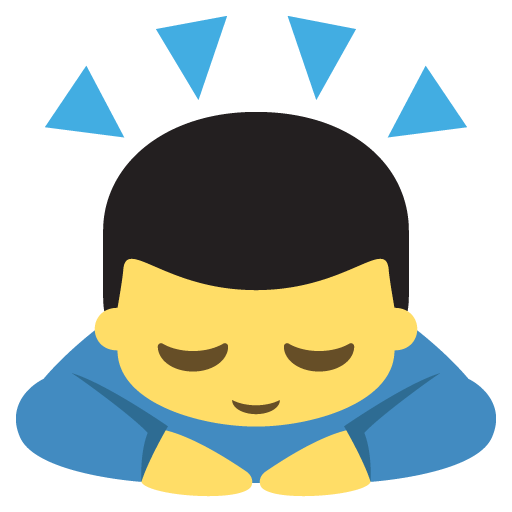 Person Bowing, the previous design