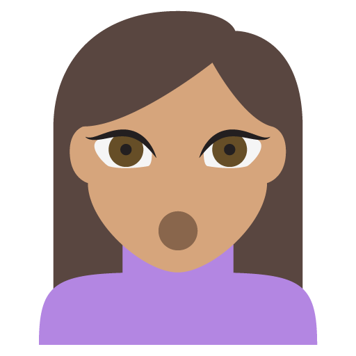 Person Pouting: Medium Skin Tone, the previous design