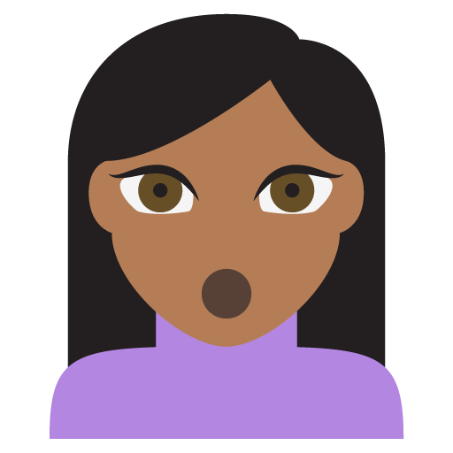 Person Pouting: Medium-Dark Skin Tone, the previous design