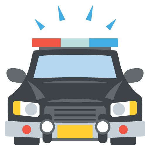 Oncoming Police Car, the design in this release