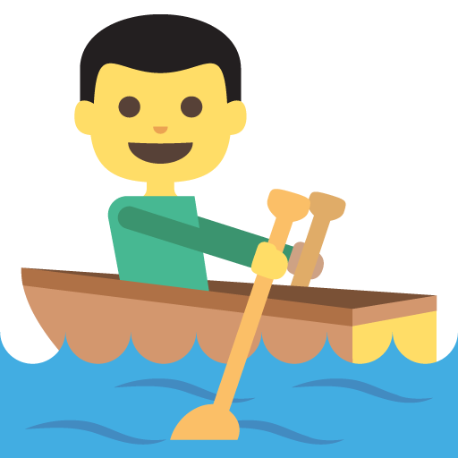 Person Rowing Boat, the previous design