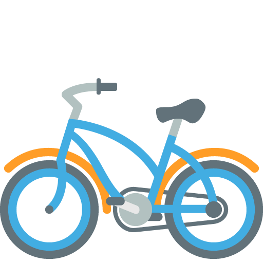 Bicycle as drawn by JoyPixels in 2.0