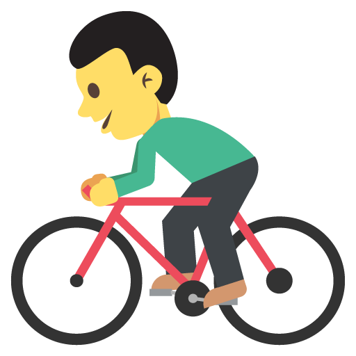 Person Biking, the previous design