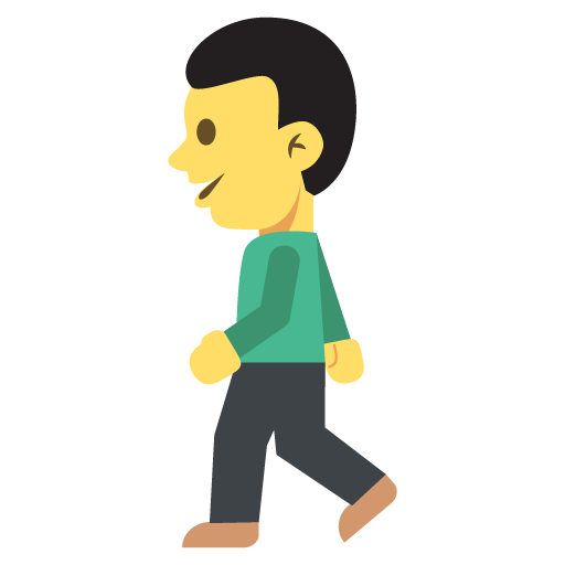 Person Walking, the previous design