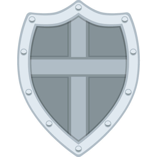 Shield as drawn by JoyPixels in 2.0
