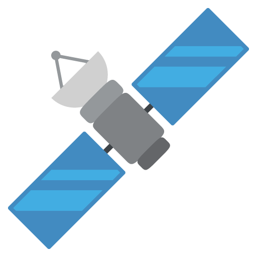 Satellite as drawn by JoyPixels in 2.0